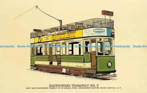 R582400 Eastbourne Tramway No 6 gebaut 1955 von Eastbourne Tramway Co auf ungleicher W