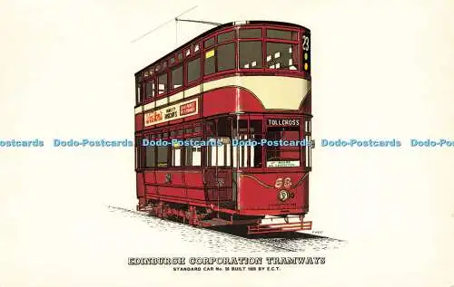 R582404 Edinburgh Corporation Tramways Standard Car No 58 gebaut 1928 von E C T Pr