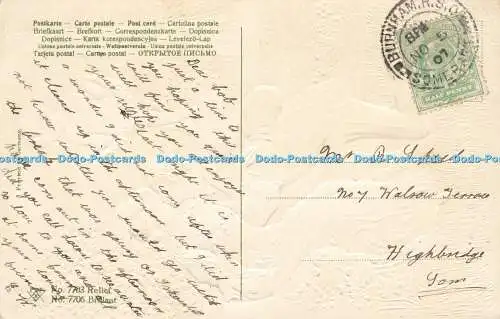 R586341 Süß sind Linienblüten und duften ihren Atem P F B Nr 7703 Relief Nr