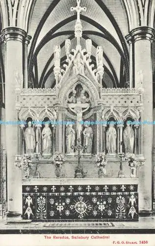 R586347 Kathedrale von Salisbury The Reredos F G O Stuart 1458