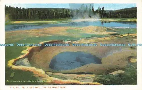 R586532 Yellowstone Park Brilliant Pool Bloom Bros C T American Art Asahel Curti