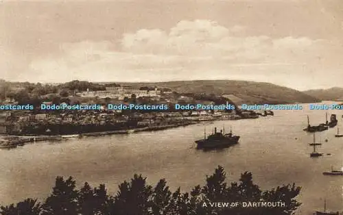 R586663 Ein Blick auf Dartmouth Postkarte