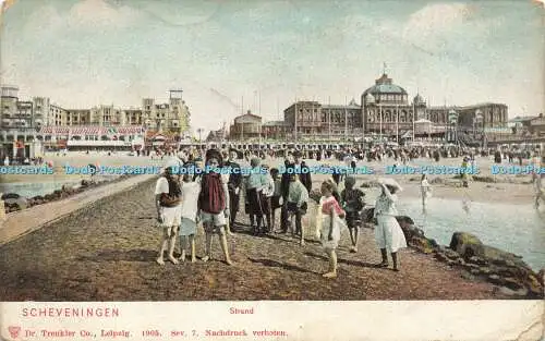 R586689 Scheveningen Strand Dr Trenkler 1905