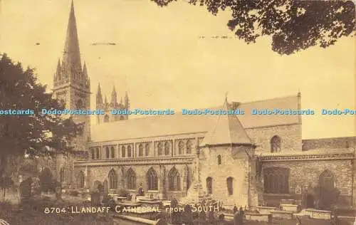 R586711 Llandaff Cathedral from South Photochrom Sepiatone Series