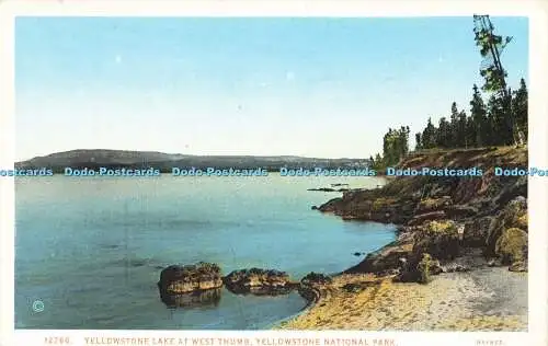 R586742 Yellowstone Park Yellowstone Lake at West Thumb Haynes Picture Shops