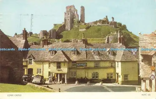 R586770 Corfe Castle Jarrold Cotman Farbe 1960