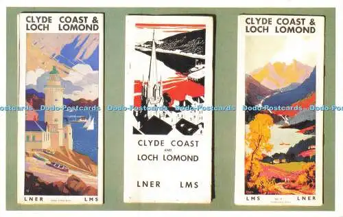 R586815 Clyde Coast and Loch Lomond L N E R Dalkeith Publishing Card No D 170 Mu