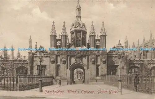 R586844 Cambridge King College Great Gate F Frith No 26498