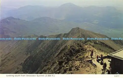 R586860 Blick nach Süden vom Snowdon Summit E T W Dennis Photocolour