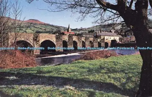 R586861 Brecon Beacons National Park Crickhowell Bridge J W Ruddock Crown