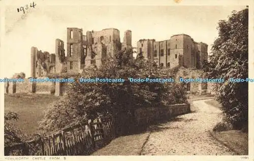 R586901 Kenilworth Castle aus S Photochrom 1934