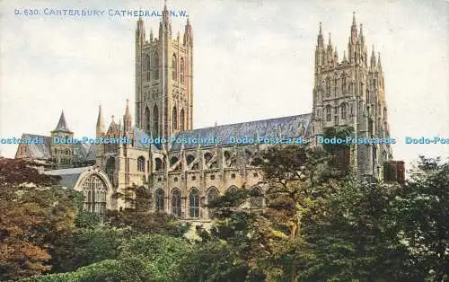 R586915 Canterbury Cathedral N W Photochrom Celesque Series