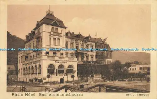 R586933 Rhein Hotel Bad Assmannshausen R Wirsing J Schrupp