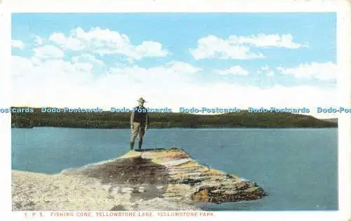 R586962 Yellowstone Park Yellowstone Lake Angelkegel Bloom Bros C T American A