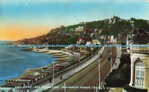 R586973 Le Havre Ste Adresse Boulevard Albert I er et la Cote Serie R 12