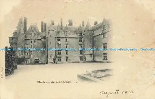 R586978 Paris Chateau de Langeais B F 1901