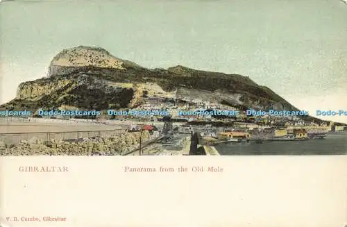 R586983 Gibraltar Panorama vom alten Maulwurf V B Cumbo