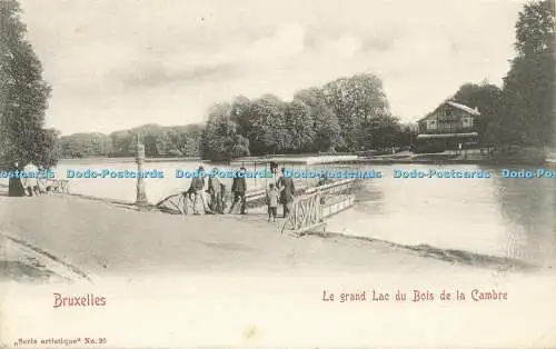 R587019 Bruxelles Le grand Lac du Bois de la Cambre Serie artistique No 20