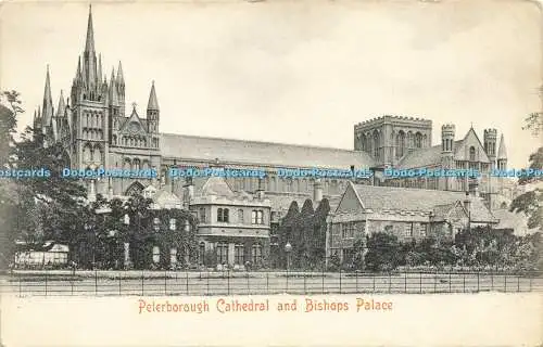 R587022 Peterborough Cathedral and Bishops Palace J W Bodger