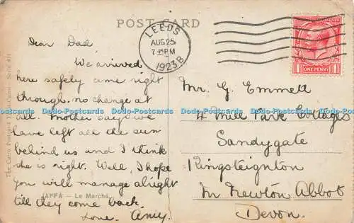 R587049 Jaffa Marktplatz Kairo Postkarte Trust Cairo Serie 801 Le Marche 1923