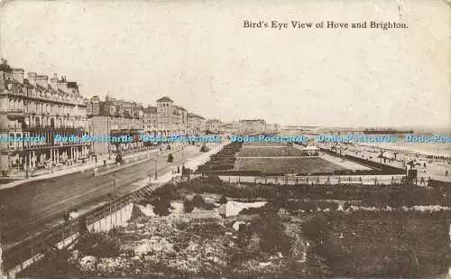 R587060 Vogelperspektive von Hove und Brighton 1915