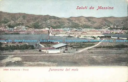 R587063 Saluti da Messina 3484 Alterocca Terni Panorama dal molo