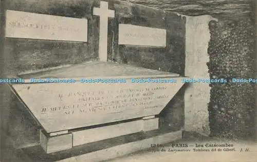 R587086 1346 Paris Les Catacombes Crypte du Lacrymatoire Tombeau dit de Gibert J