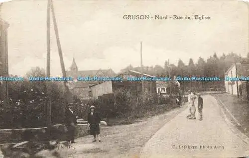 R587168 Gruson Nord Rue de lEglise G Lefebvre Photo Ascq