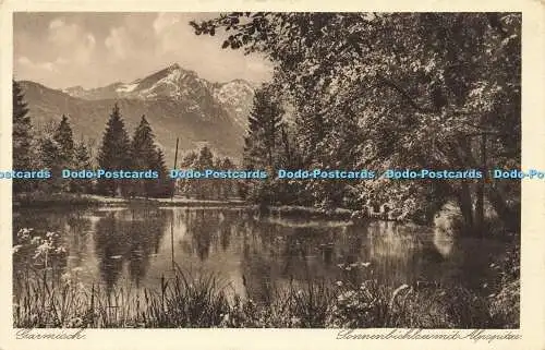 R587227 Garmisch Sonnenbichlsee mit Alpspitze Rudolf Rudolphi