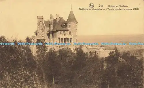 R587243 Nels Spa Chateau de Warfaaz Residence du Chancelier de lEmpire Anhänger l