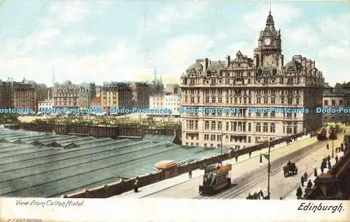 R587361 Blick vom Calton Hotel Edinburgh E F Co 39100a Friths Serie