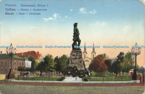 R587897 Tallinn Peter I Ausammas Reval Peter I Denkmal