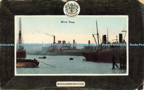 R587920 River Tees Middlesborough A und G Taylors Orthochrome Serie Realität