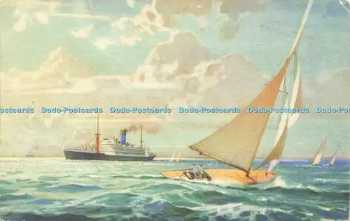 R587925 Blue Funnel Line Vereinigtes Königreich Südafrika Australien Alfred Holt Indien