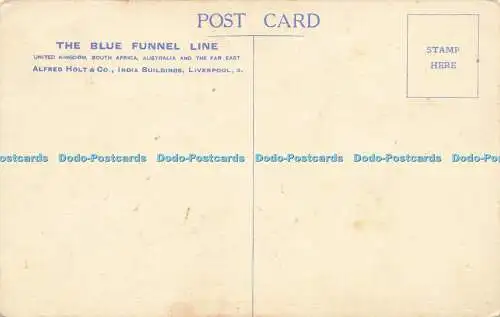 R587925 Blue Funnel Line Vereinigtes Königreich Südafrika Australien Alfred Holt Indien