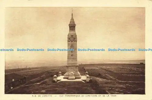 R588119 N D De Lorette Vue Panoramique du Cimetiere et de la Tour Braun