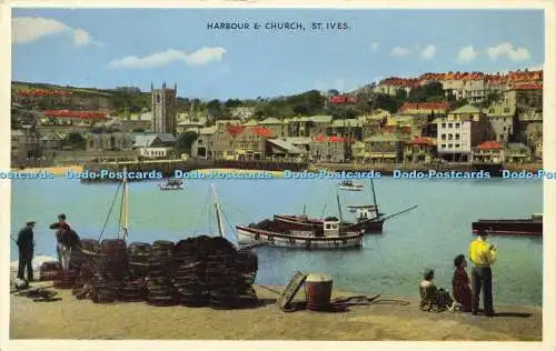 R588204 Hafen und Kirche St. Ives Dennis 1962