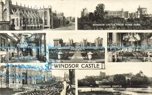 R588283 Windsor Castle G 6203 Valentines RP 1963 Multi View