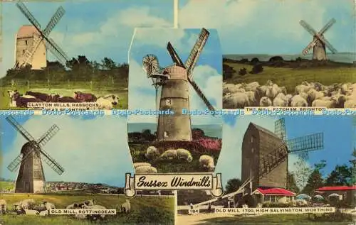 R588355 Sussex Windmills 184 A W Wardell Multi View