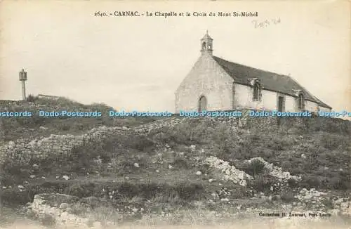 R588493 2640 Carnac La Chapelle et la Croix du Mont St Michel H Laurent Imprimer