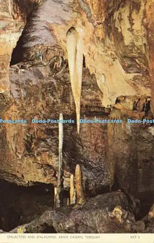 R590418 Torquay Kents Höhlenstalaktiten und Stalagmiten Jarrold Cotman Farbe