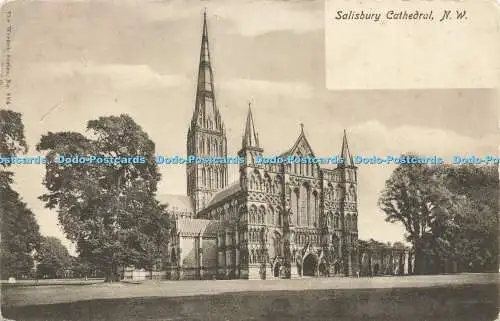 R588575 Salisbury Cathedral N W Schraubenschlüssel Serie Nr 806 1905