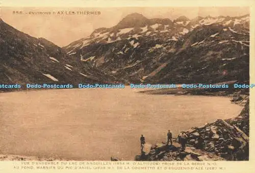 R592313 858 Environs dAx les Thermes Vue dEnsemble du Lac de Naguilles prise de