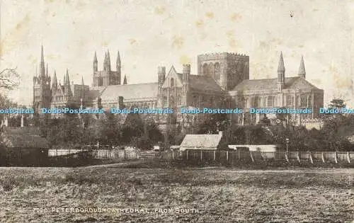 R588603 7008 Peterborough Cathedral from South Sepiatone Series Photochrom