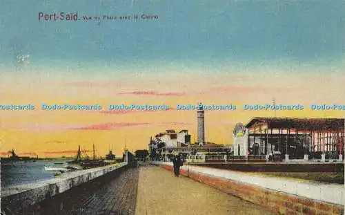 R592346 Port Said Vue du Phare avec le Casino M L