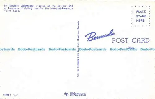R588654 St Davids Leuchtturm östliches Ende der Bermuda Dexter Press Bermuda Droge