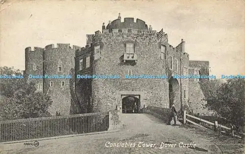 R592387 79562 Constables Tower Dover Castle Valentines Serie 1917