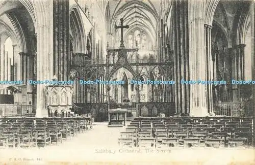 R588679 Salisbury Cathedral Screen F G O Stuart 715