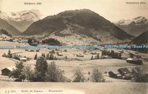 R588691 J J 9163 Vallee de Saanen Windspillen Wildhorn Oldenhorn Papeterie Wyss