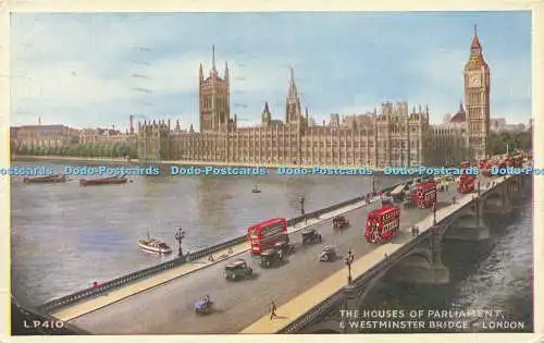 R588695 L P 410 Houses of Parliament and Westminster Bridge London Lansdowne Pro